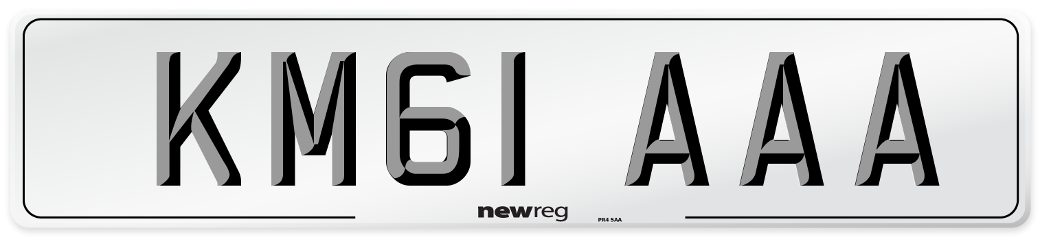KM61 AAA Number Plate from New Reg